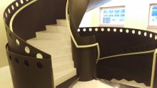 Ny hiss och spiraltrappa på filmhuset, Stockholm